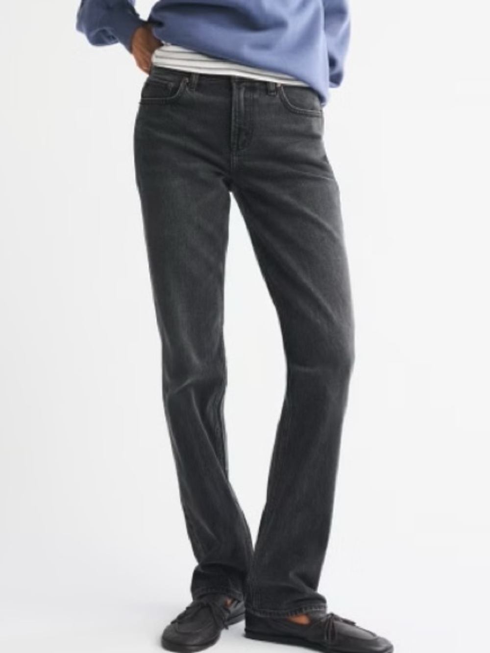 Abercrombie & Fitch The 90s Straight Mid Rise